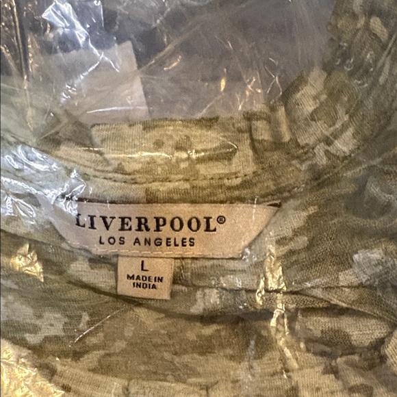 Liverpool Olive Burnout Tee - Picture 4 of 4